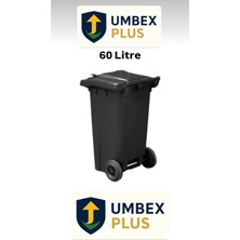 Umbex Plus Umbex Plastik Çöp Konteyneri 60 Litre Plastik Konteyner - A Isıya Karşı Dayanıklı Malzeme