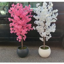Rüzgar Yapay Çiçekçilik 120 cm 1 Pembe 1 Beyaz Bahardali Ağacı