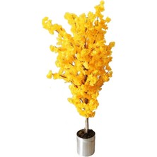 Yapay Sarı Bahardalı Ağacı 1.60 mt Boy Sarı Bahardalı Çiçek Yaz Bahar Ağacı