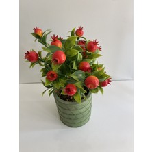 Rüzgar Yapay Çiçekçilik Beton Saksıda Narağacı