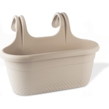 Rüzgar Yapay Çiçekçilik 6.2 Litre Inci Balkon Saksı