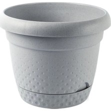 Rüzgar Yapay Çiçekçilik Kp Inci Gri 2.2 Litre Saksı