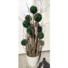Rüzgar Yapay Çiçekçilik 145 cm 9 Lu Şimşir Top