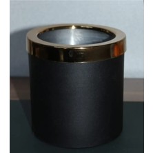 Rüzgar Çiçekcilik 12.12 Metal Gold Saksı