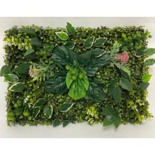 Rüzgar Yapay Çiçekçilik 60X40 Yeşil Duvar Uygulaması