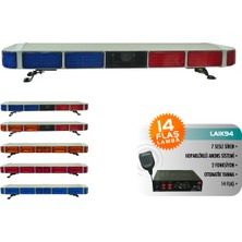 Space Flaş Ikaz Lambazı Dikdörtgen Anons 2 Fonksiyonlu 14 Flaşlı / LAIK94