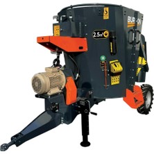 Burkon 2.5m³ 380V ve Traktör Şaftlı Çekilir Yem Karma Makinesi