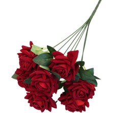 Rüzgar Yapay Çiçekçilik 7 Li Kadife Gül Demeti