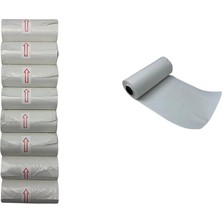 Storemax Bamm Bamm Kirli Bebek Bezi Poşeti Çanta Boy Beyaz 8 Rulo (120 Adet)