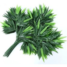 Rüzgar Yapay Çiçekçilik 12 Adet Islak Bambu Yaprağı