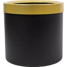 Rüzgar Çiçekcilik 30.30 Siyah Gold Saksı