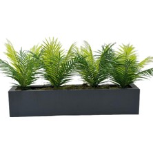 Rüzgar Yapay Çiçekçilik 90 cm Mdf Saksıda 4 Adet Cikas Demeti