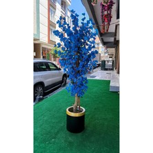 Rüzgar Yapay Çiçekçilik 160 cm Mavi Bahardali Ağacı