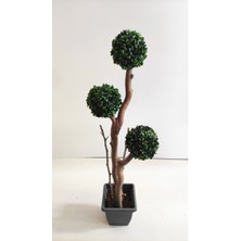 Rüzgar Yapay Çiçekçilik 115 cm 3 Lü Şimşir Top