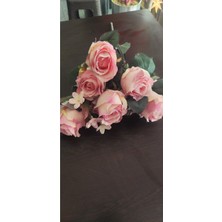 Rüzgar Çiçekcilik 10 Kafalı Açık Pembe Gül Demeti