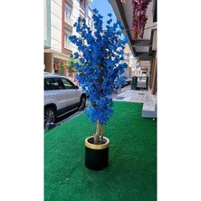 Rüzgar Yapay Çiçekçilik 140CM Mavi Bahardali Ağacı