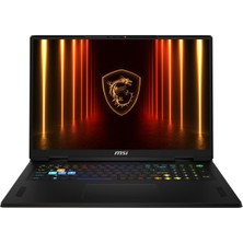 MSI Msı Vector 18 Hx Aı A2XWIGA57-667TRA57 Intel Core Ultra 9 275HX 64GB 512GB SSD RTX5080 Windows 11 Pro 18" Wqxga 240Hz IPS Taşınabilir Bilgisayar