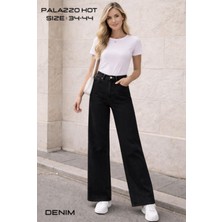 DAME Örme Kumaş Palazzo Kadın Pantolon – Yüksek Bel