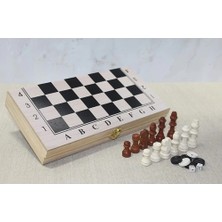 Tiklad Ahşap Kutulu Satranç Tavla Seti Model 1