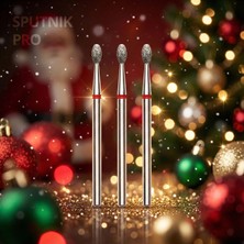 Elmas Zeytin Freze Kırmızı Çap 2,5mm