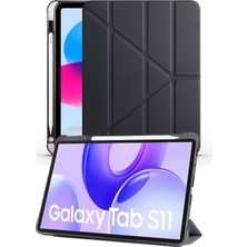 Nezih Case Samsung Galaxy Tab S11 11 Inç Uyumlu Akıllı Kalem Bölmeli Tablet Kılıfı