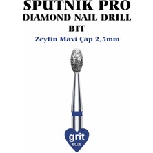 Elmas Zeytin Freze Mavi Çap 2,5mm