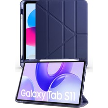 Nezih Case Samsung Galaxy Tab S11 11 Inç Uyumlu Akıllı Kalem Bölmeli Tablet Kılıfı