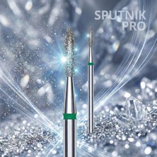Sputnık Elmas Alev Freze Yeşil Çap 2,1mm