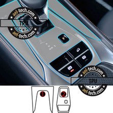 Ael-Tech Mg Hs Uyumlu Vites Etrafı Piano Black Konsol Tpu Koruyucu 2024-2025