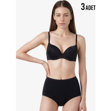Blackspade Kadın Külot 3'lü Paket Essential 1577 - Siyah