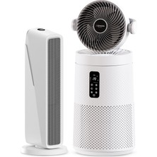Xenon Smart Akıllı Hava Isıtıcı ve Fanlı Aromaterapi Özellikli HEPA13 Filtreli Sessiz Hava Temizleyici Seti