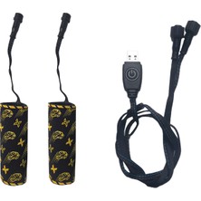 Gp Kompozit ELC002 Universal 5 Kademeli Isıtmalı Motosiklet Elcik Seti