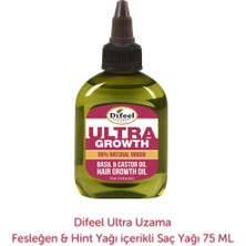 Difeel Ultra Uzama Fesleğen & Hint Yağı içerikli Saç Yağı 75ml