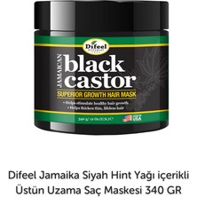Difeel Jamaican Black Castor Yavaş Uzayan Saçlara Özel Saç Maskesi 340gr