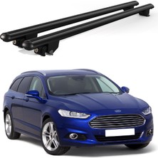 Today Auto Kanca Ford Mondeo (2014 ve Sonrası) Uyumlu Siyah Kilitli Ara Atkı 120CM Port Bagaj Tavan Barı