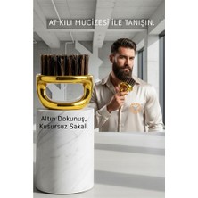 Marsilyan Premium Gold Serisi At Kılı Sakal Tarama Fırçası - Profesyonel Bakım ve Şekillendirici