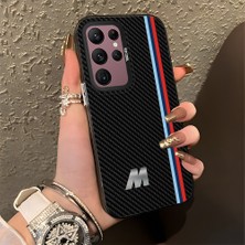 Hontinga Samsung Galaxy S22 Ultra S21 Fe 5g Uyumlu Kılıfı Silikon Kenar Sert Arka Düşüme Önleyici Basitlik Anti Düşme Kamera Korumali Bmw Desen Telefon Kılıfı K1-0587