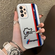 Hontinga Samsung Galaxy A32 A33 A34 5g 4g Uyumlu Kılıfı Silikon Kenar Sert Arka Düşüme Önleyici Basitlik Anti Düşme Kamera Korumali Bmw Desen Telefon Kılıfı K1-0587