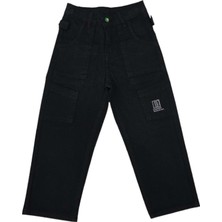 Başak Çocuk Giyim 422062 Baggy Keten Pantolon 9 Ay,18 Ay,2y,3y - Siyah - 12 Ay - BSK41X00011112-SİYAH-12 Ay