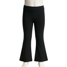 Başak Çocuk Giyim 442515 Kadife Kloş Ispanyol Tayt 10Y,11Y,12Y,13Y,14Y - Siyah - 12-13 Yaş