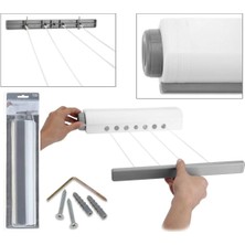 Tiklad Çek-As Askı Beş Ipli Çamaşır Kurutma Askısı Duvara Monte Kurutmalık