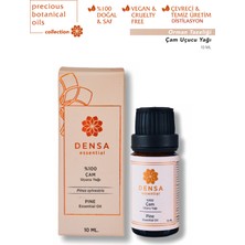 Densa Essential %100 Saf & Doğal Çam Uçucu Yağı 10 ml Buhurdanlık Difüzör Aromaterapi Mum Masajı Cilt Saç