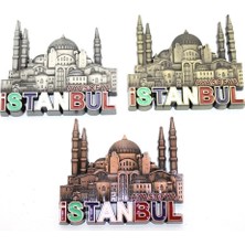 Tiklad Istanbul Temalı Metal Magnet Model 6