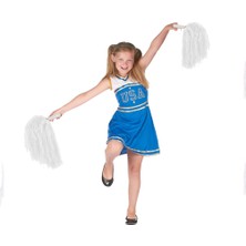 Tiklad 1 Çift ( 2 Adet ) Beyaz Renk 23 Nisan Gösteri Ponponu