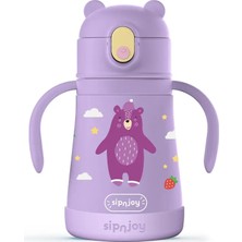 Sipnjoy - Sippypals Çocuk Su Termosu | 360 ml -  Mor