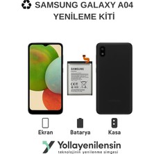 Yollayenilensin Samsung Galaxy A04 Yenileme Kiti (Ekran + Batarya + Arka Kasa) Model Uyumlu, Yüksek Kalite Parçalar