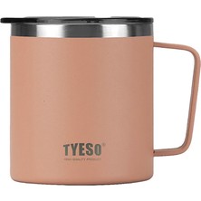 Tyeso Silviya Mug Vakumlu Paslanmaz Çift Duvarlı Termal Kapaklı 400ML