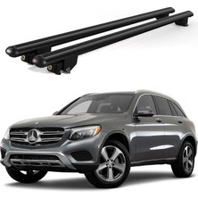Today Auto Kanca Mercedes Glc (2015 ve Sonrası) Uyumlu Siyah Kilitli Ara Atkı 120CM Port Bagaj Tavan Barı