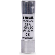 Hegel - Inges 32 Amper Dc Kartuş Sigorta