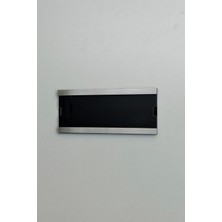 Yönline Metal Görünümlü Ofis Okul Işletme Kapı Isimliği Pratik Değiştirilebilir Kendinden Yapışkanlı